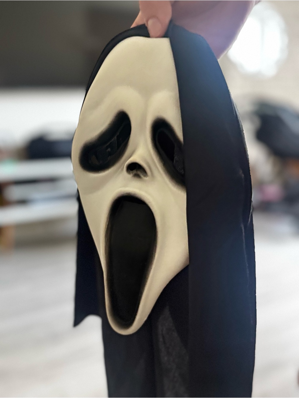 Classic Scream Ghost Face Mask in Black and White